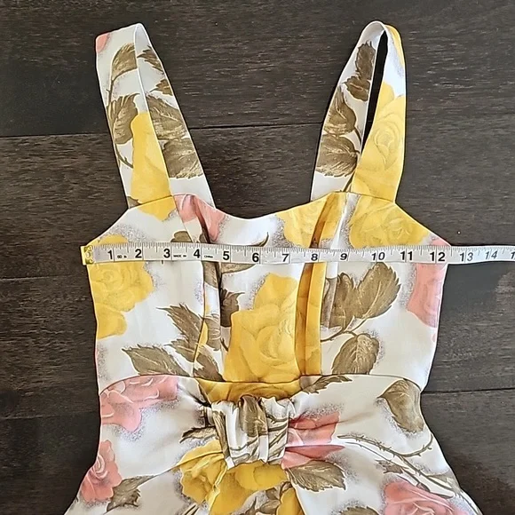 Asos Sleeveless Floral Special Occasion Midi Dress Bridal Wedding Party XS NWT - Picture 7 of 10